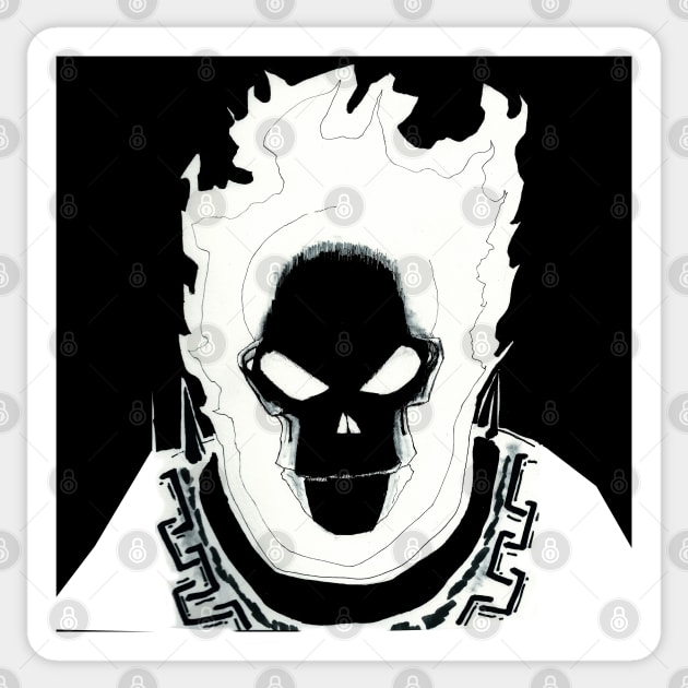 the ghost rider avenger Sticker by jorge_lebeau